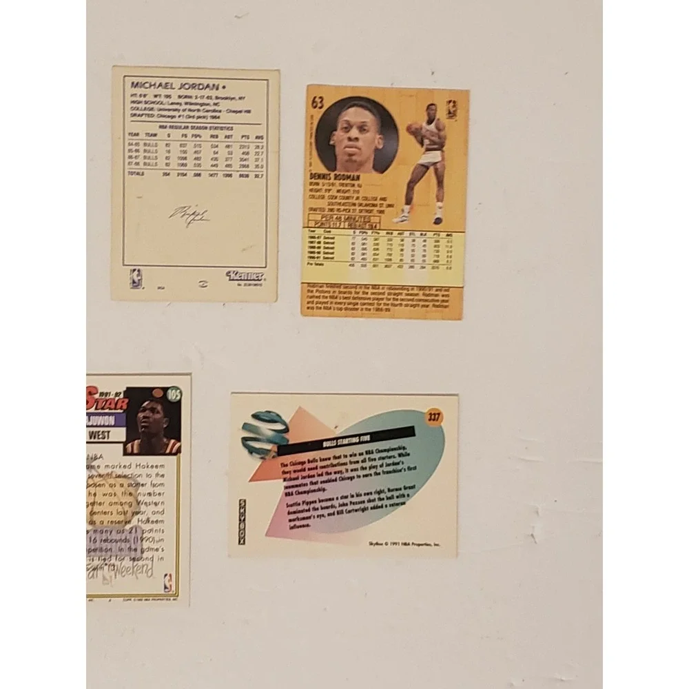 Lot‎ Of 8 Vtg NBA Basketball Cards Michael Jordan Worthy Hardaway